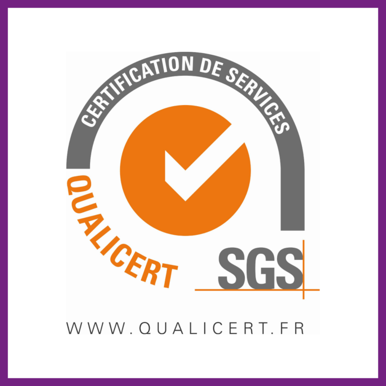 Image du logo de la certification Qualicert délivrée par la Société Générale de Surveillance.